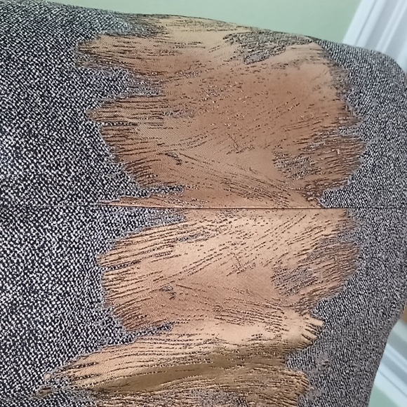 Amy Matto Brown & Cream Textured Sleeveless Sheath Dress Sz 8 Classic Buiness - Picture 5 of 8